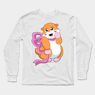 Hamster with Ribbon Long Sleeve T-Shirt